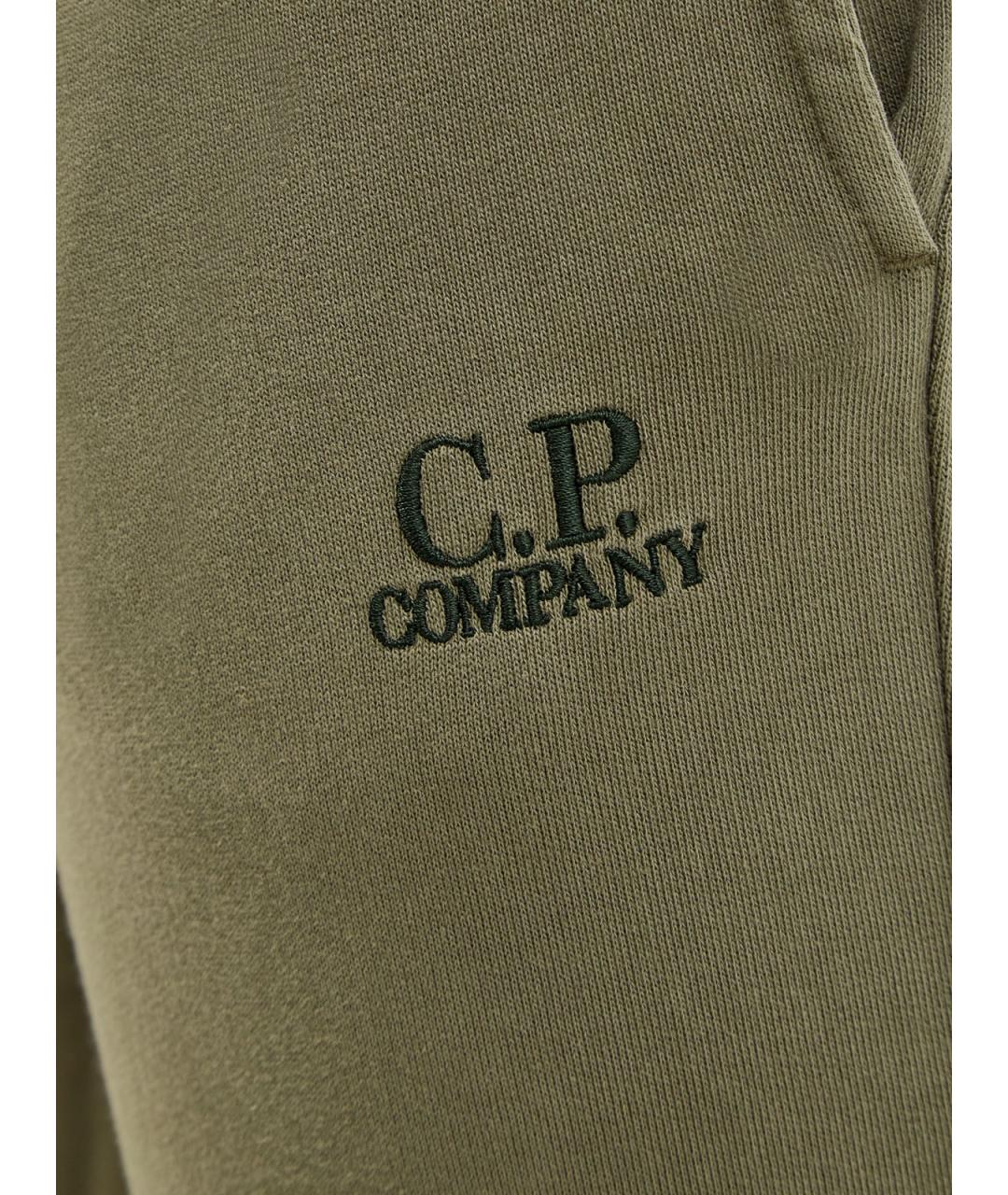 CP COMPANY Зеленые хлопковые повседневные брюки, фото 5