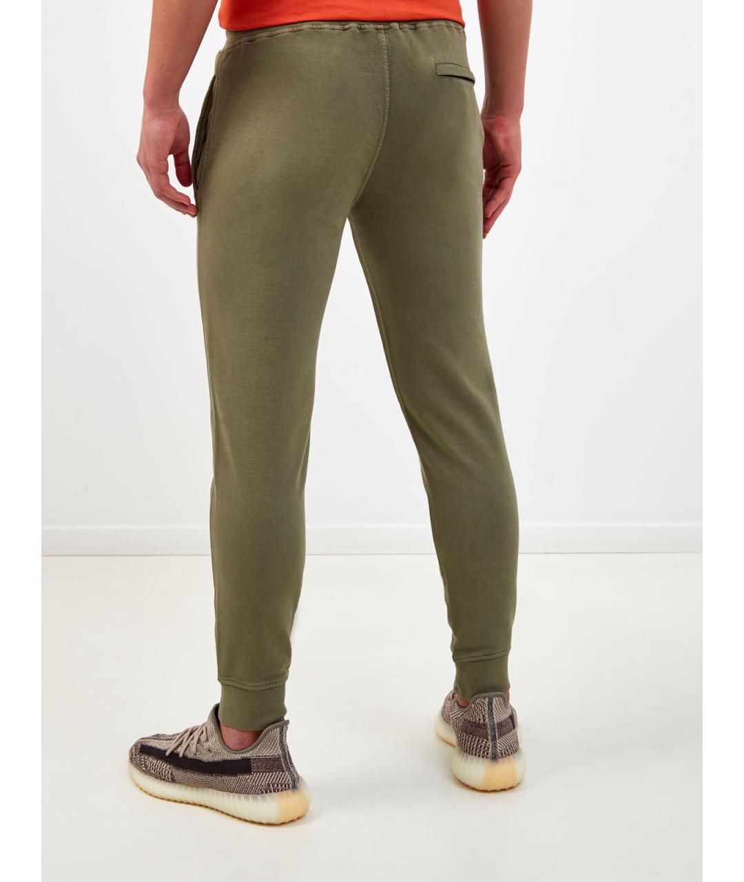 CP COMPANY Зеленые хлопковые повседневные брюки, фото 4