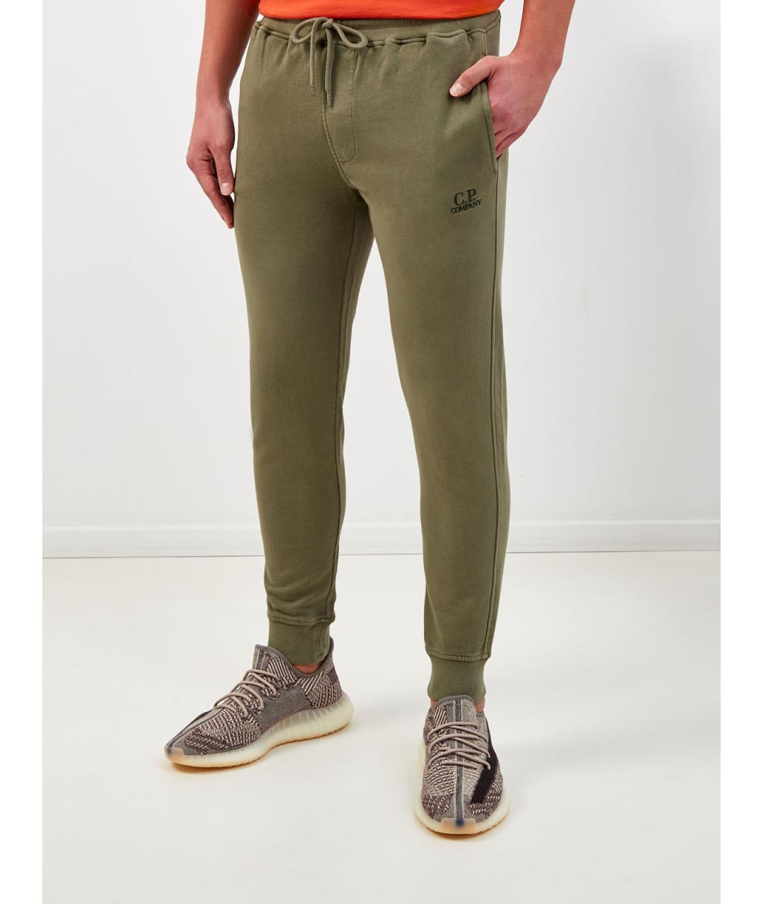 CP COMPANY Зеленые хлопковые повседневные брюки, фото 3