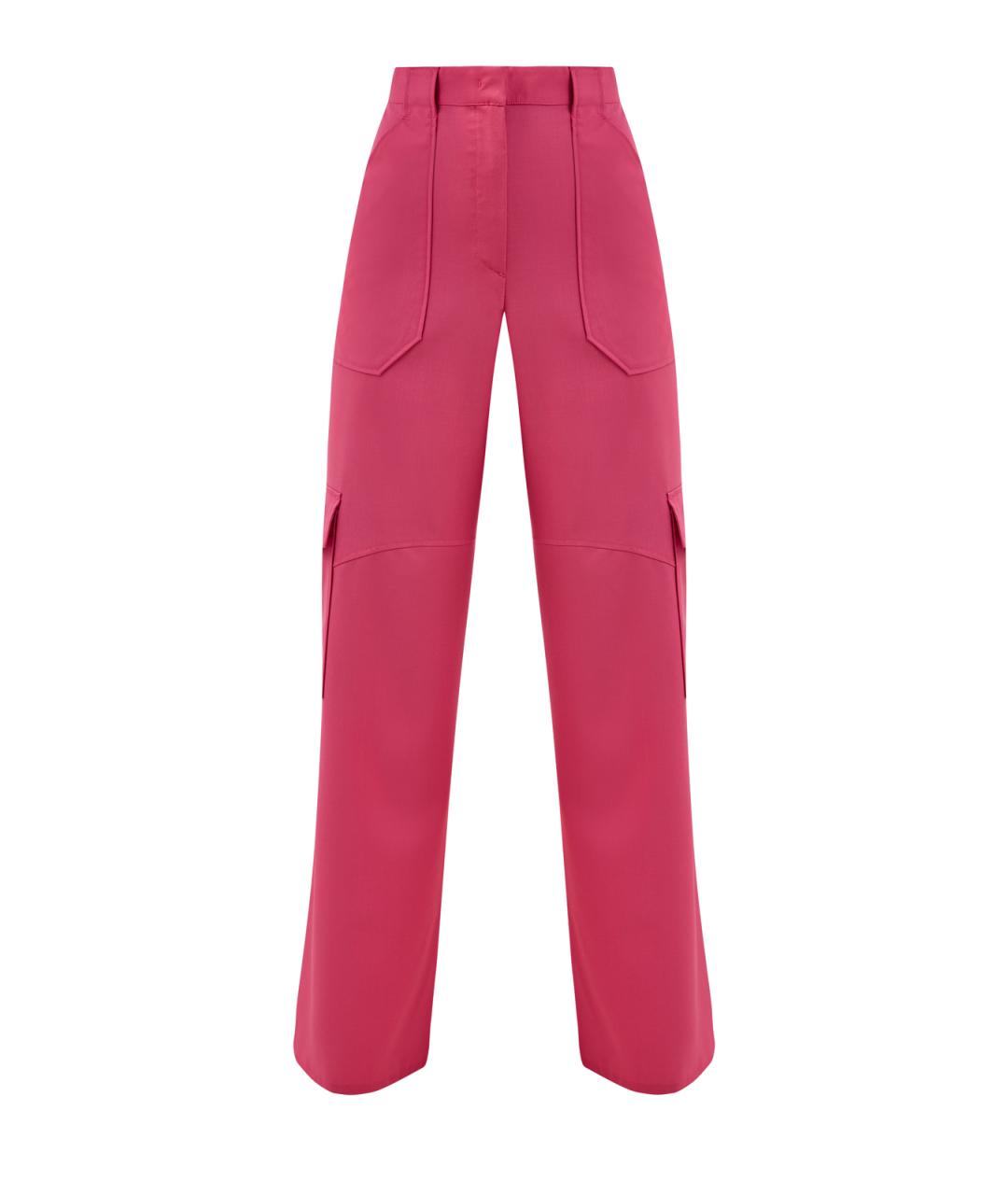 FABIANA FILIPPI Фуксия шерстяные брюки широкие, фото 1
