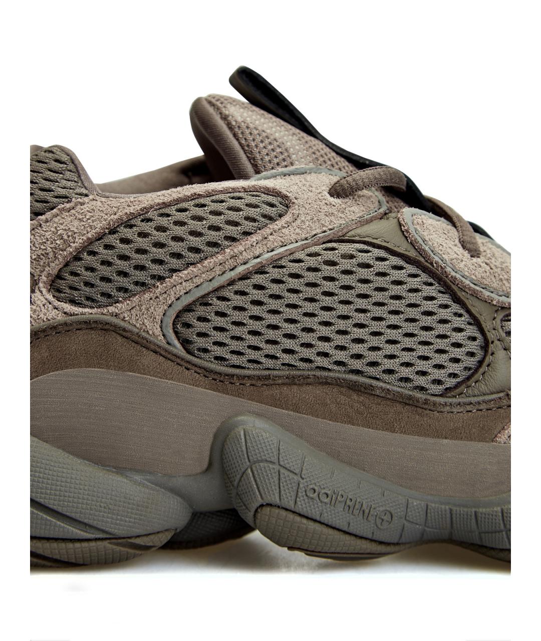 ADIDAS YEEZY Коричневые текстильные низкие кроссовки / кеды, фото 2