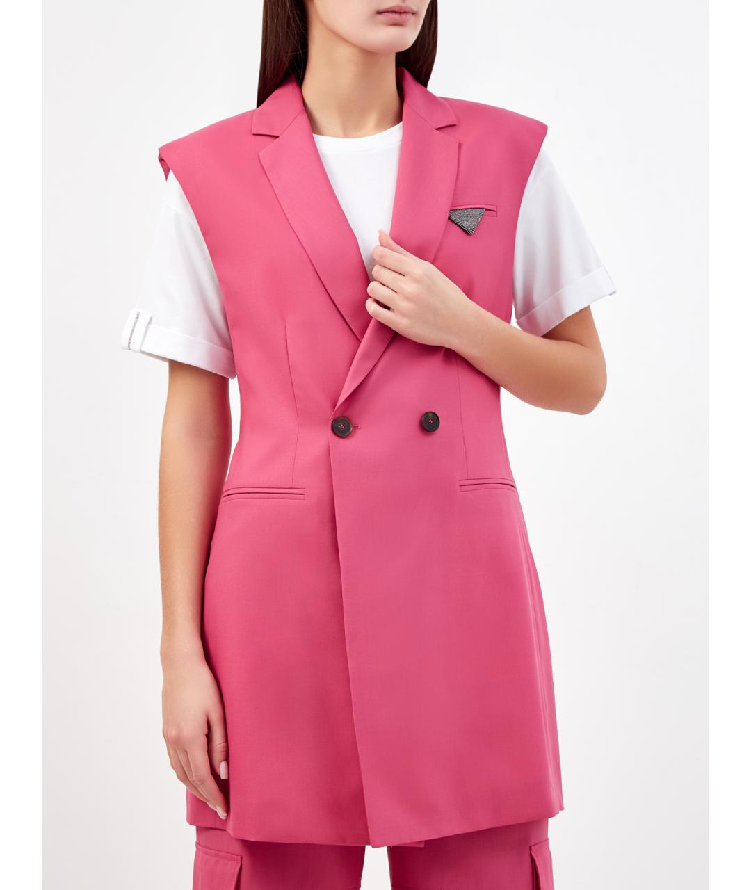 FABIANA FILIPPI Розовый жилет, фото 3