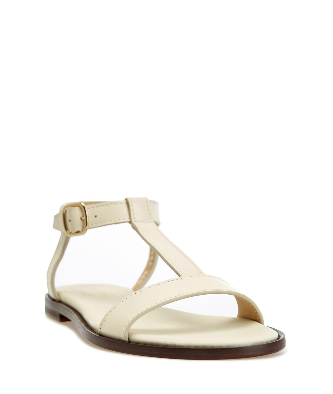 DOUCAL'S Бежевые кожаные сандалии, фото 2