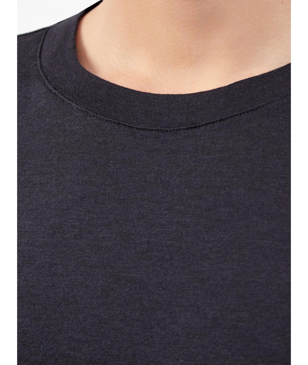 ELEVENTY Синяя хлопковая футболка, фото 3