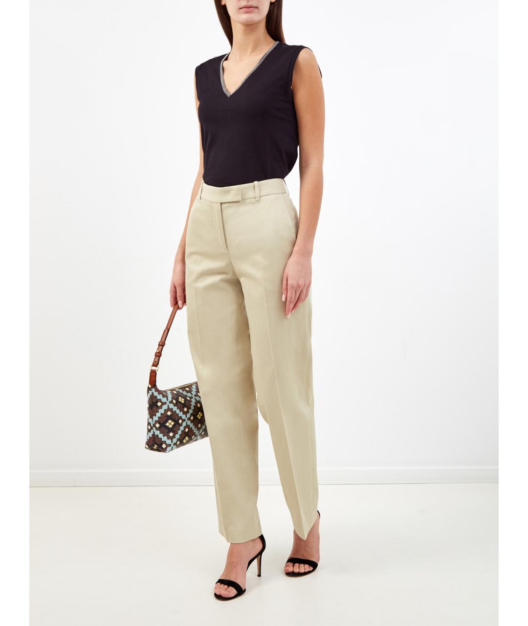 FABIANA FILIPPI Черная хлопковая майка, фото 2