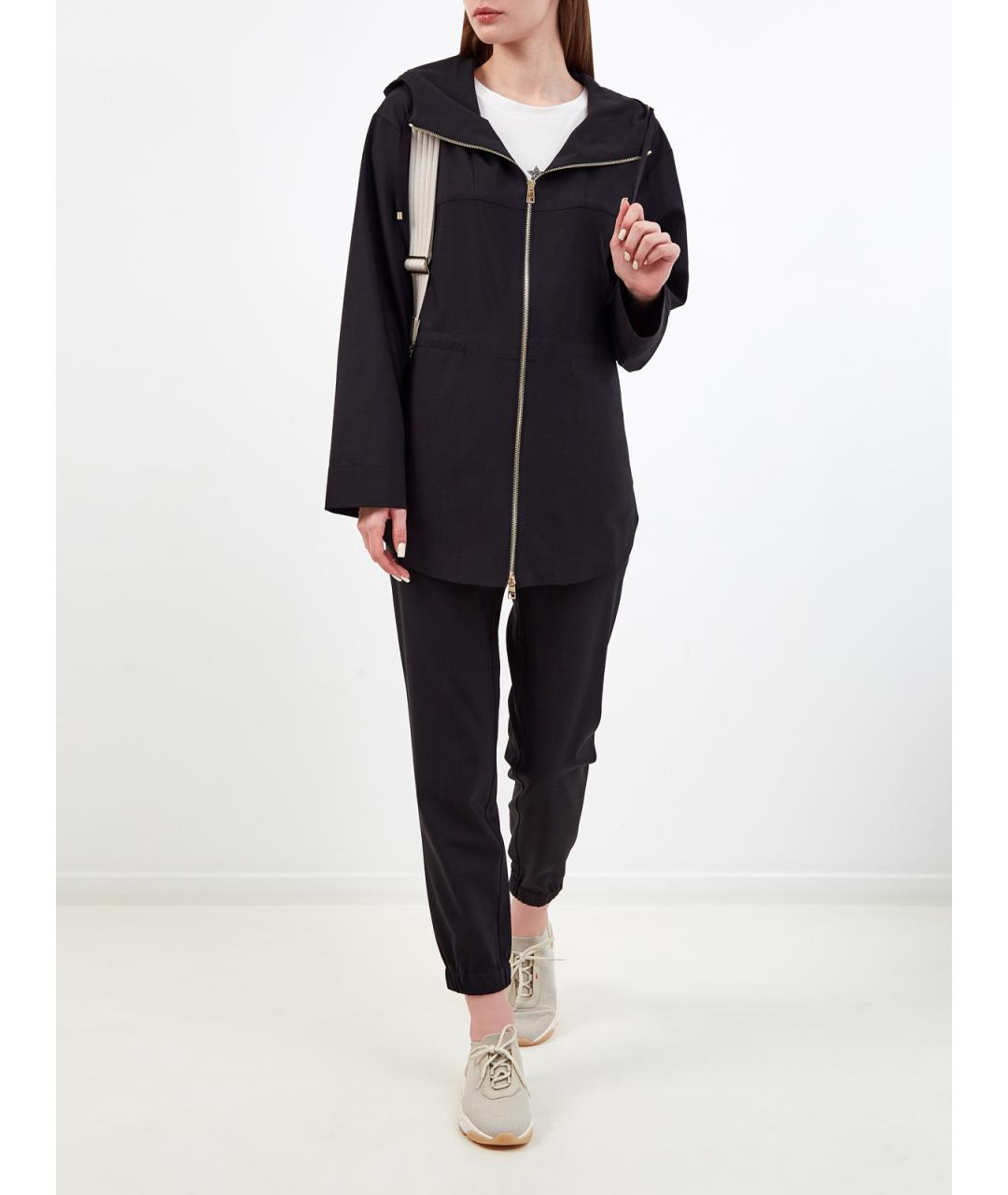 LORENA ANTONIAZZI Черная шерстяная куртка, фото 2