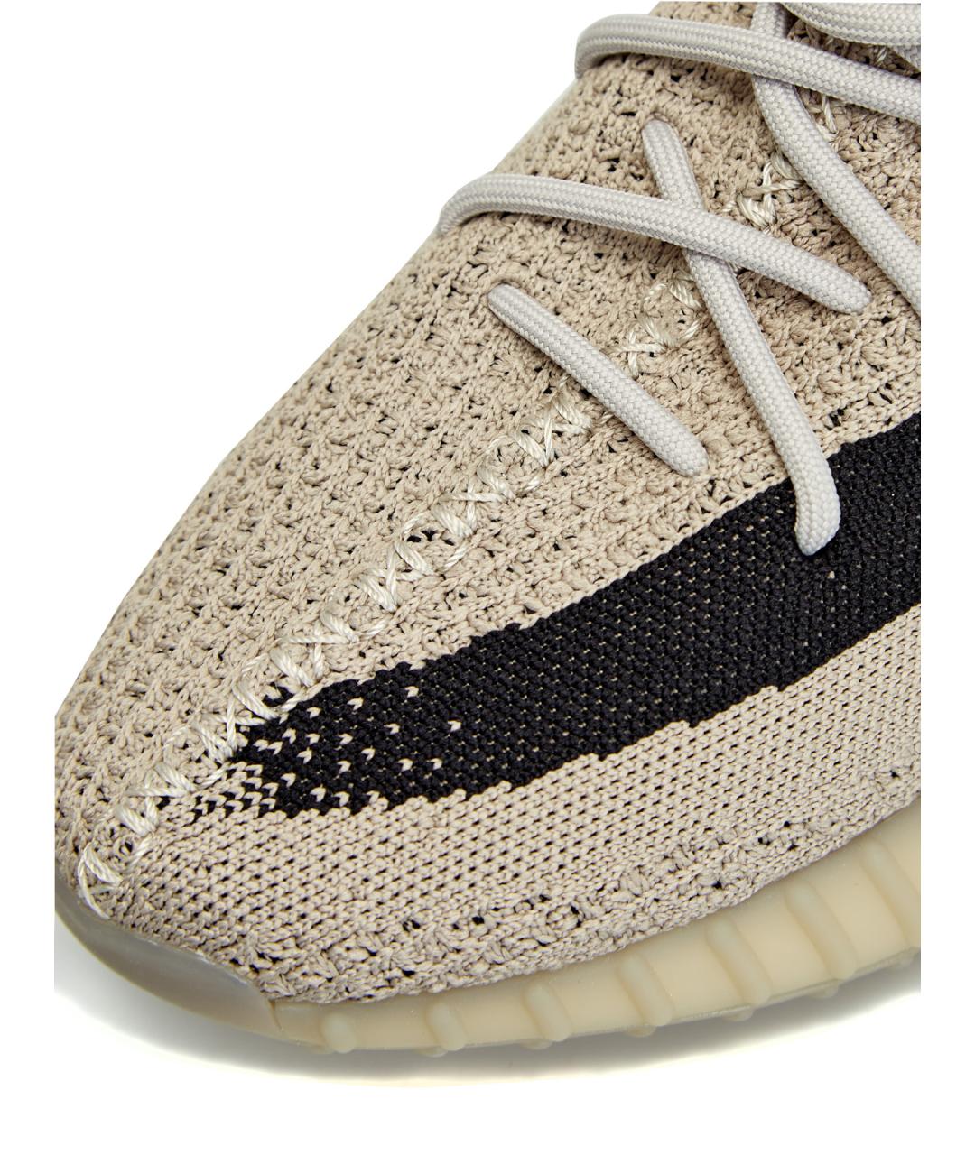 YEEZY Бежевые текстильные низкие кроссовки / кеды, фото 5