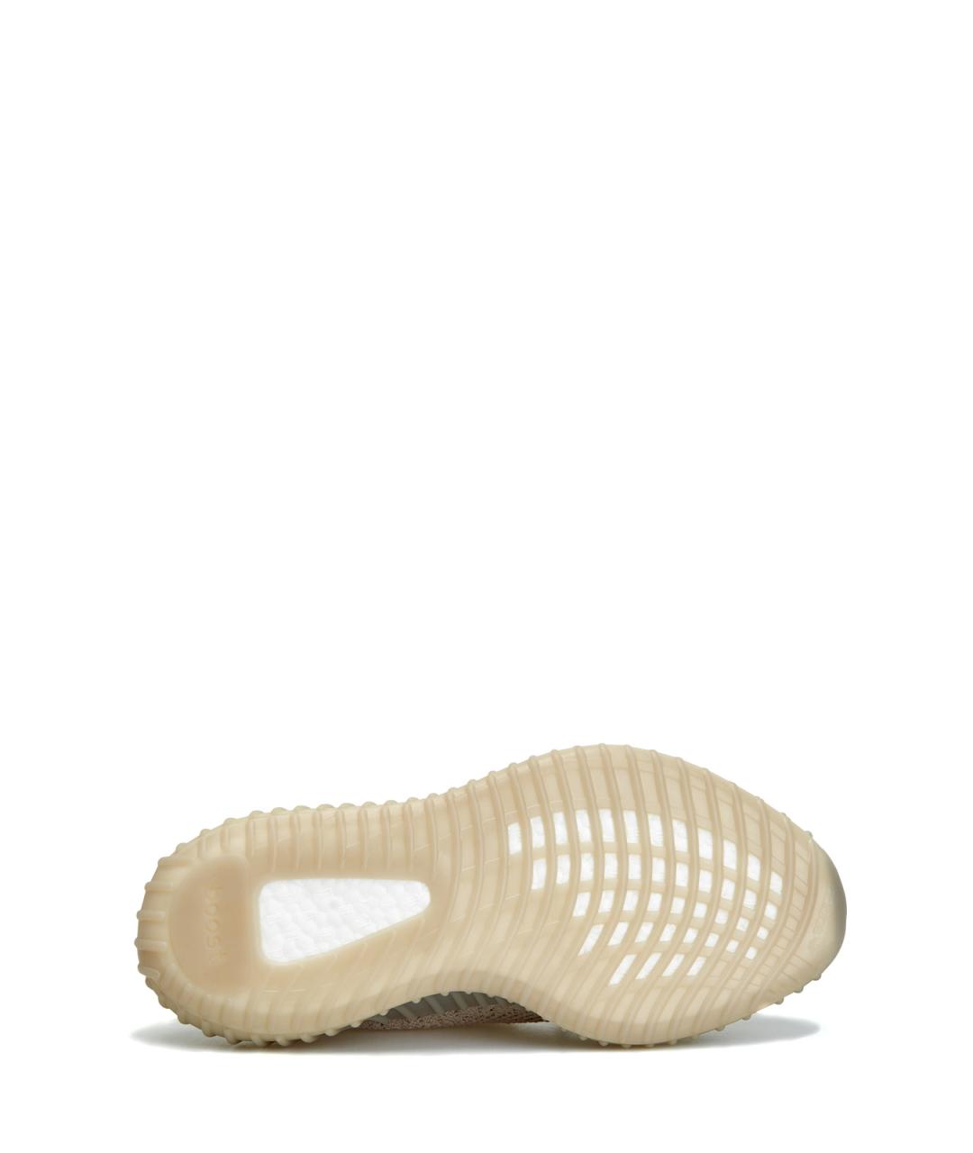YEEZY Бежевые текстильные низкие кроссовки / кеды, фото 6