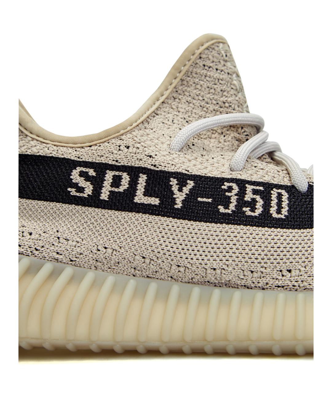 YEEZY Бежевые текстильные низкие кроссовки / кеды, фото 4