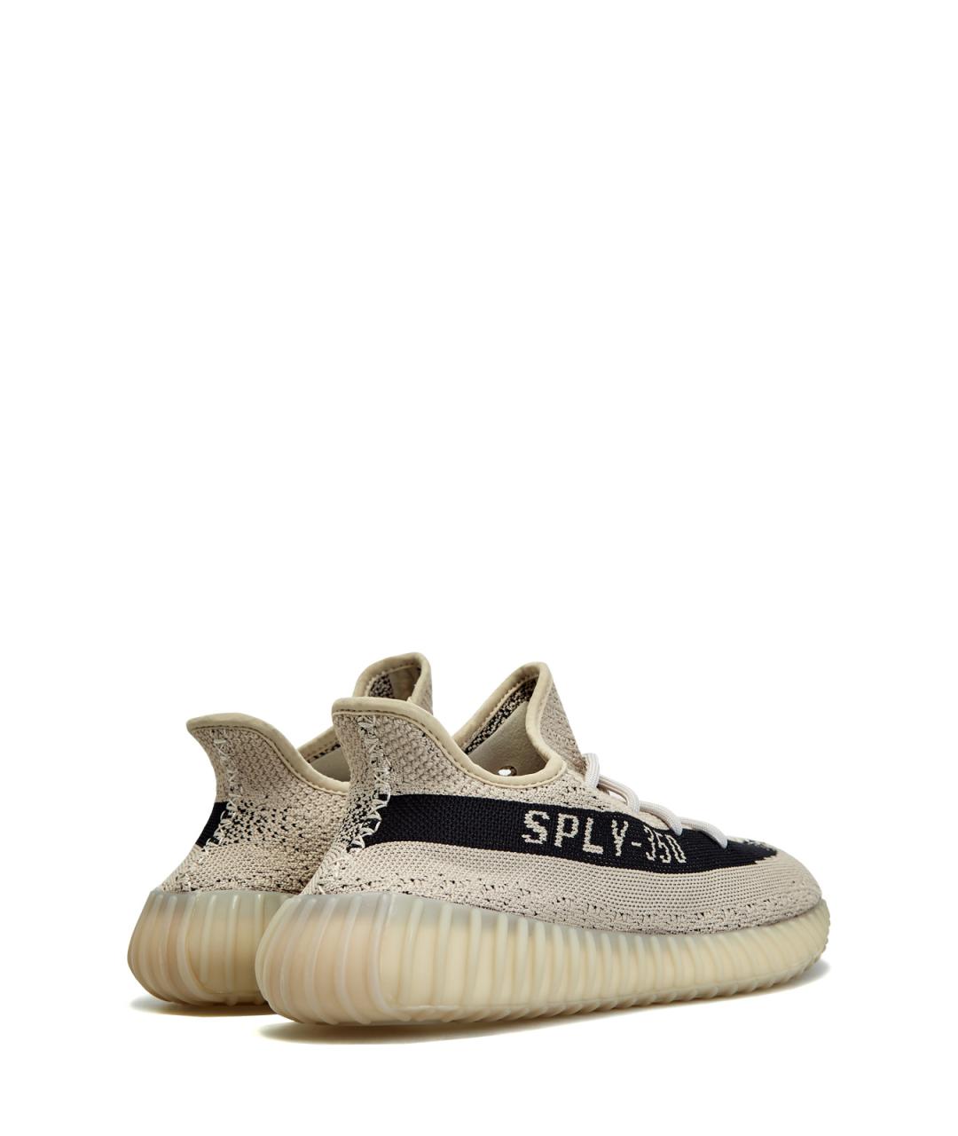 YEEZY Бежевые текстильные низкие кроссовки / кеды, фото 3