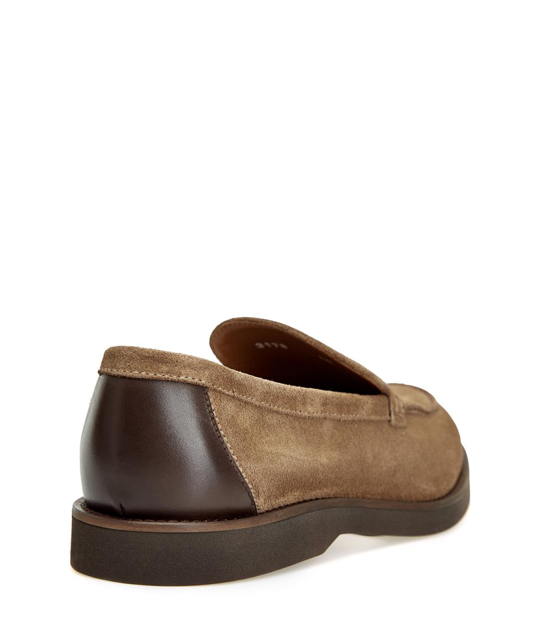 DOUCAL'S Коричневые замшевые лоферы, фото 4
