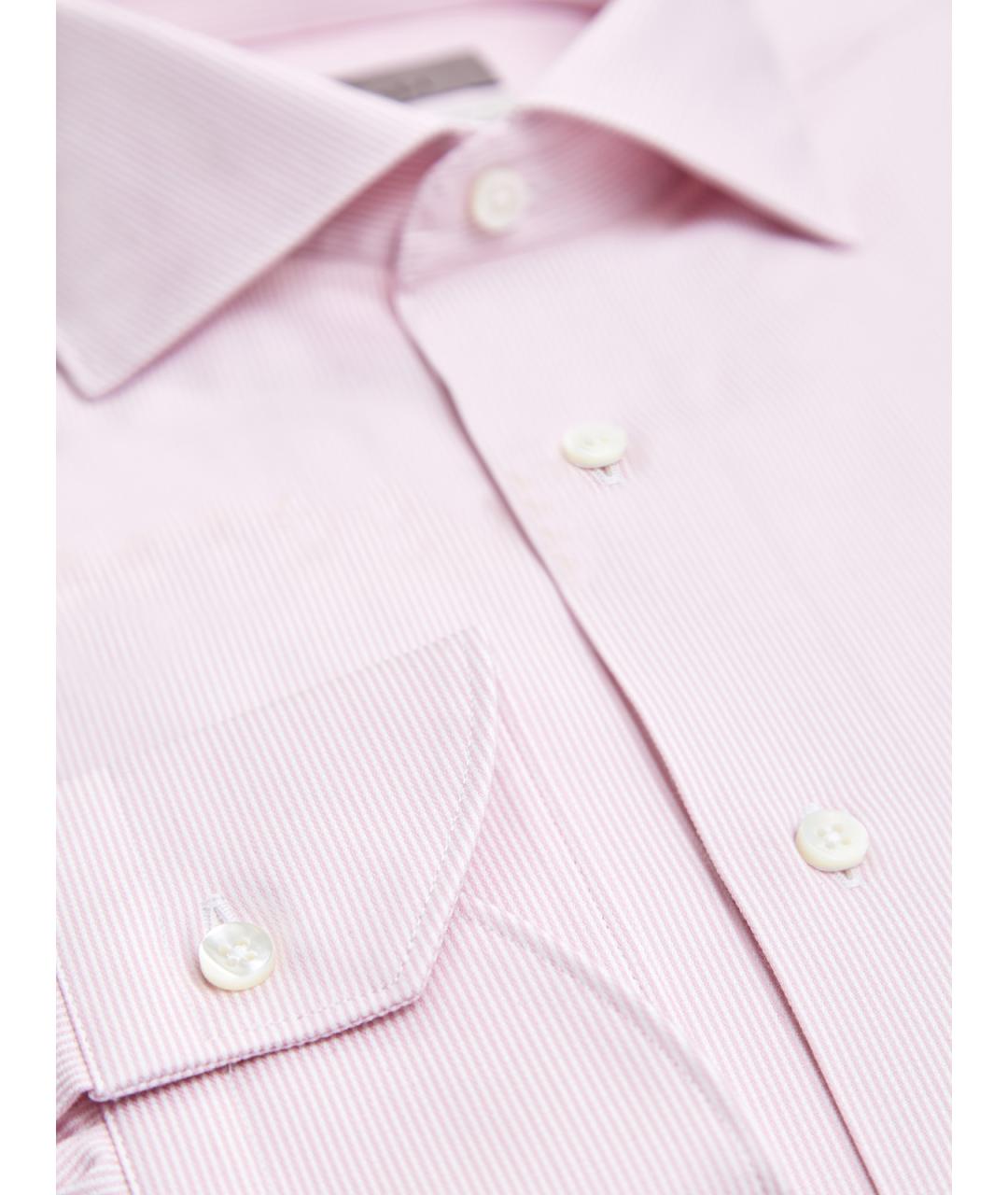 CANALI Розовая хлопковая кэжуал рубашка, фото 2