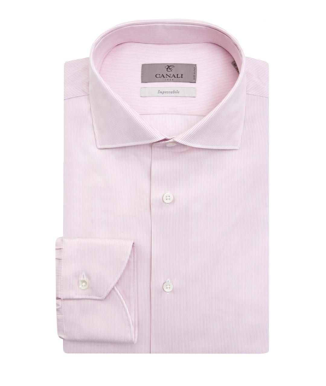 CANALI Розовая хлопковая кэжуал рубашка, фото 3