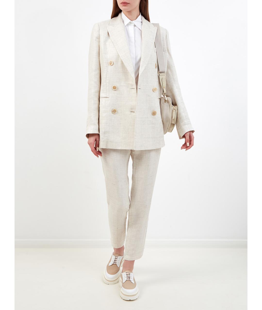 ELEVENTY Белая хлопковая блузы, фото 2