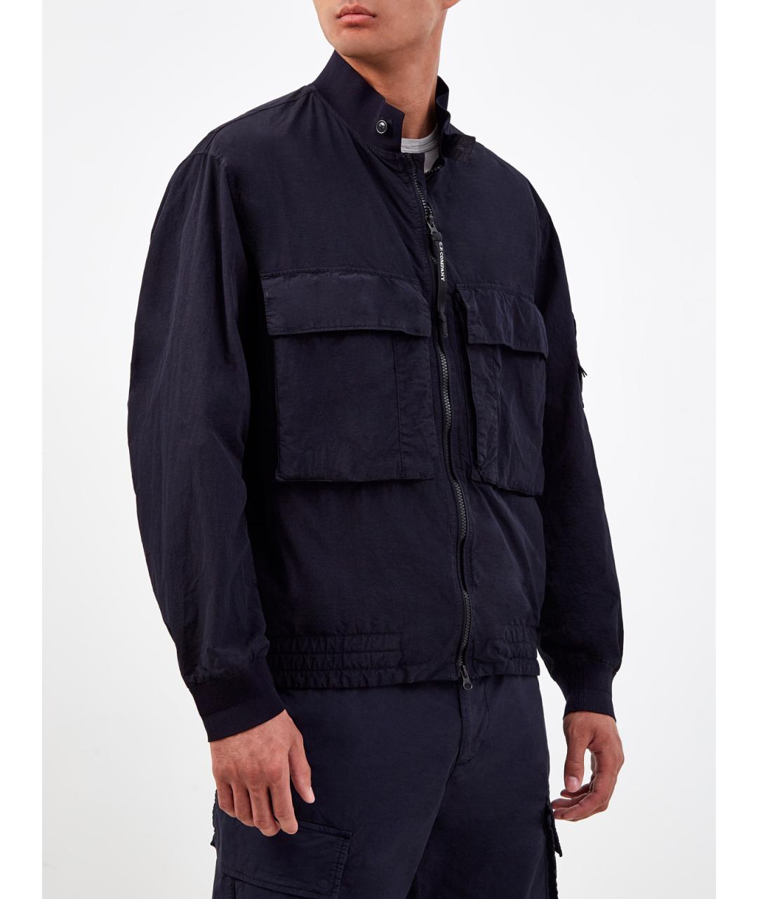 CP COMPANY Синяя полиамидовая куртка, фото 3