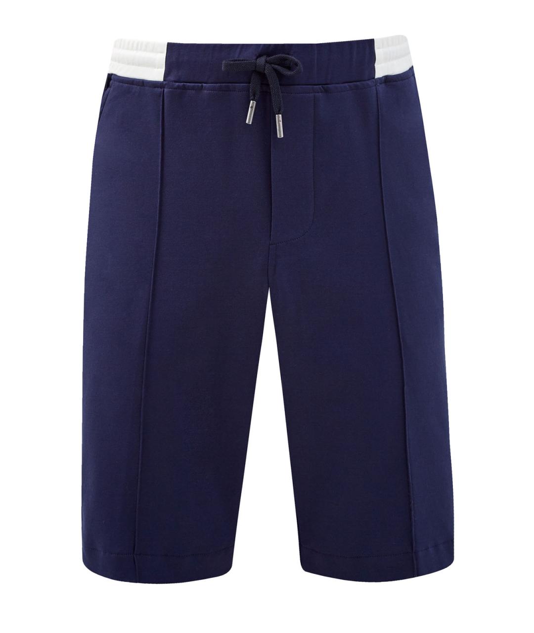 CAPOBIANCO Синие хлопковые шорты, фото 1