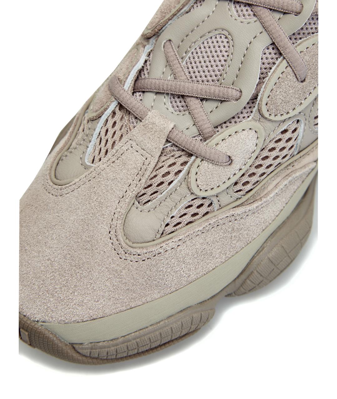 YEEZY Серые текстильные низкие кроссовки / кеды, фото 5