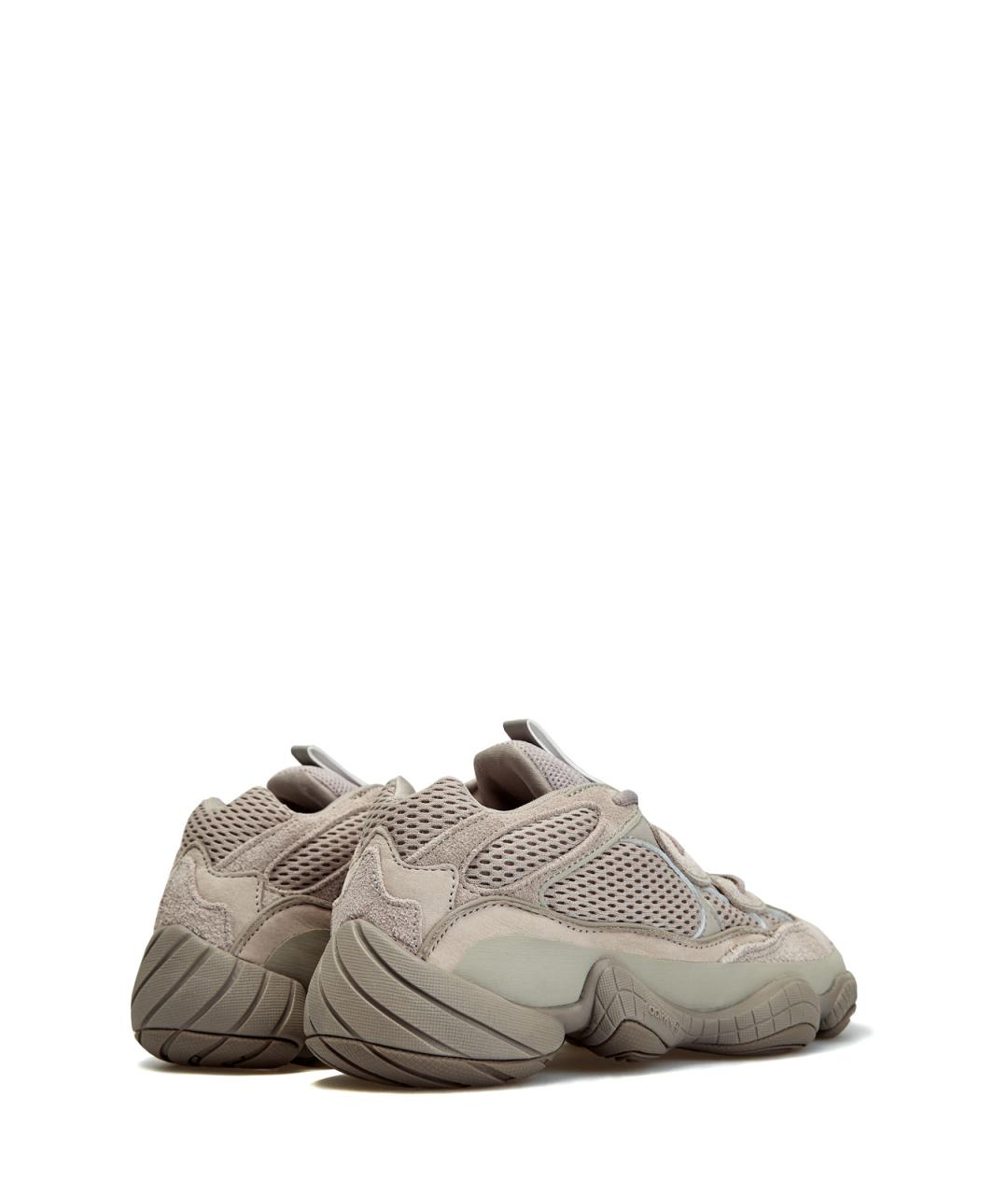 YEEZY Серые текстильные низкие кроссовки / кеды, фото 3