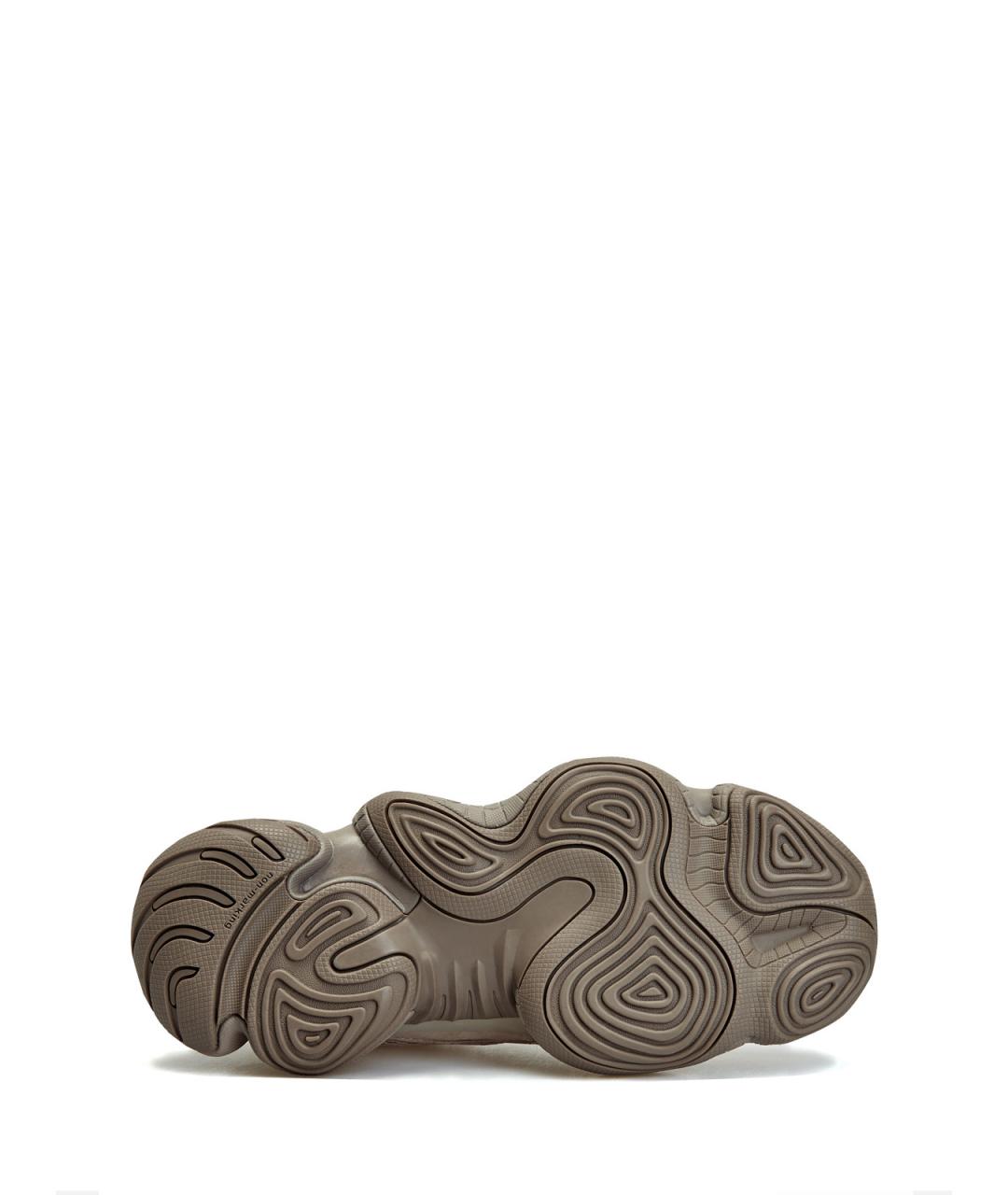 YEEZY Серые текстильные низкие кроссовки / кеды, фото 6