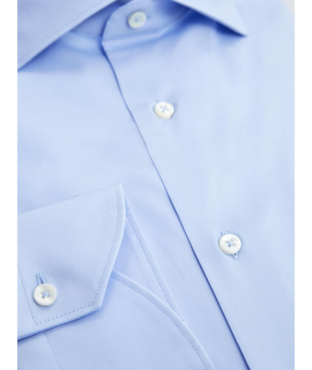 CANALI Голубая хлопковая кэжуал рубашка, фото 2