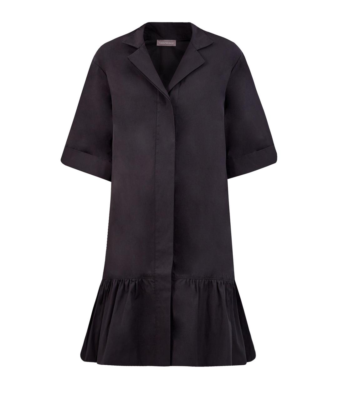 LORENA ANTONIAZZI Черное хлопковое повседневное платье, фото 1