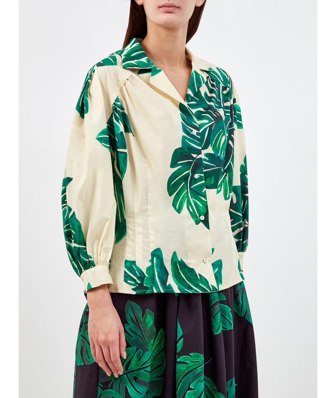 GENTRY PORTOFINO Бежевая хлопковая рубашка, фото 3