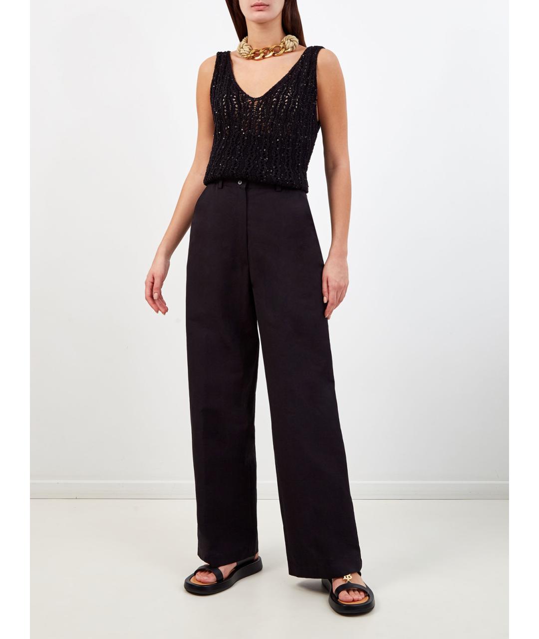 GENTRY PORTOFINO Черная хлопковая майка, фото 2