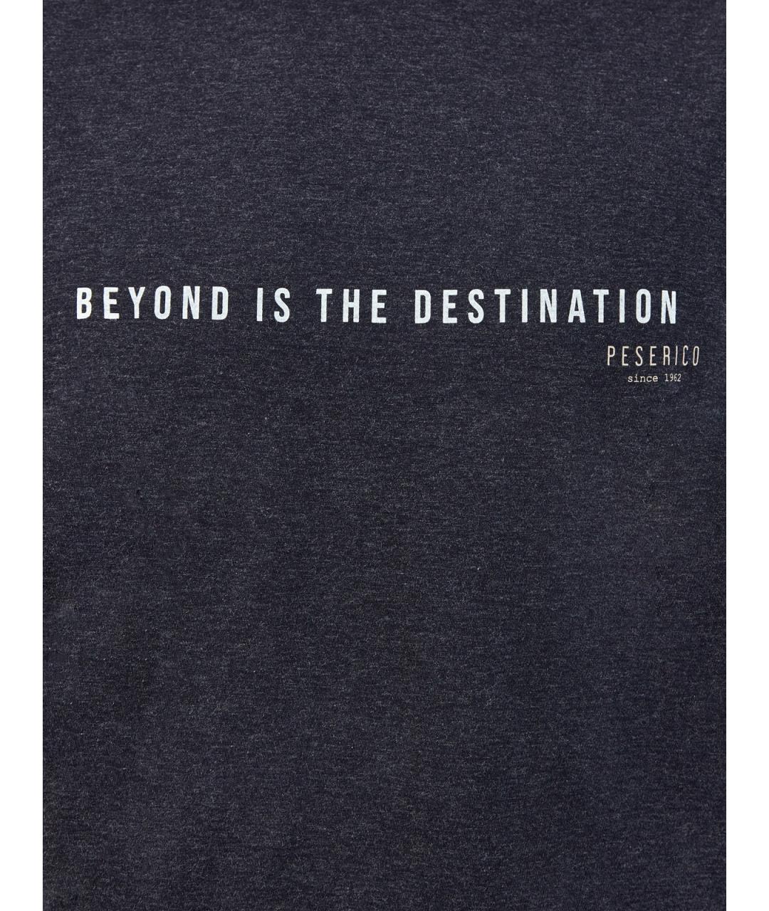 PESERICO Серая хлопковая футболка, фото 5
