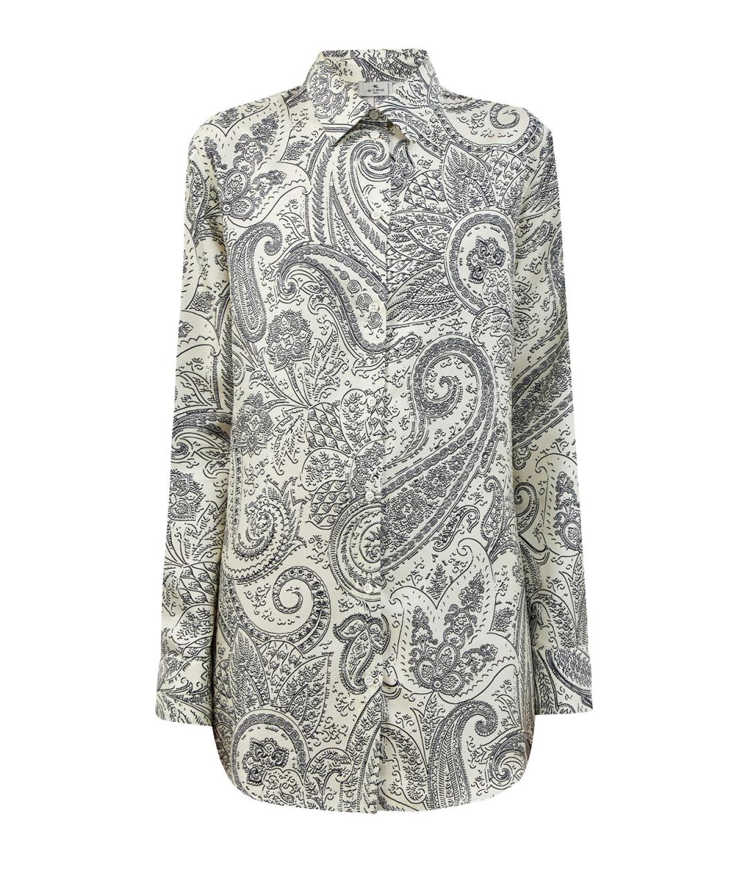 ETRO Бежевая шелковая рубашка, фото 1