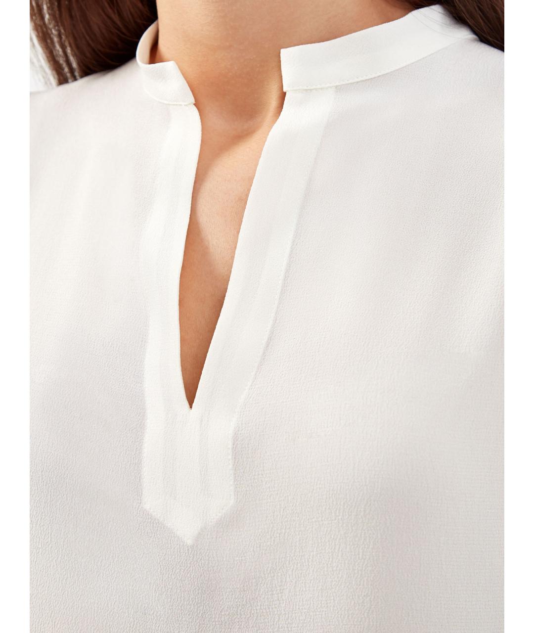 ETRO Белая шелковая блузы, фото 5