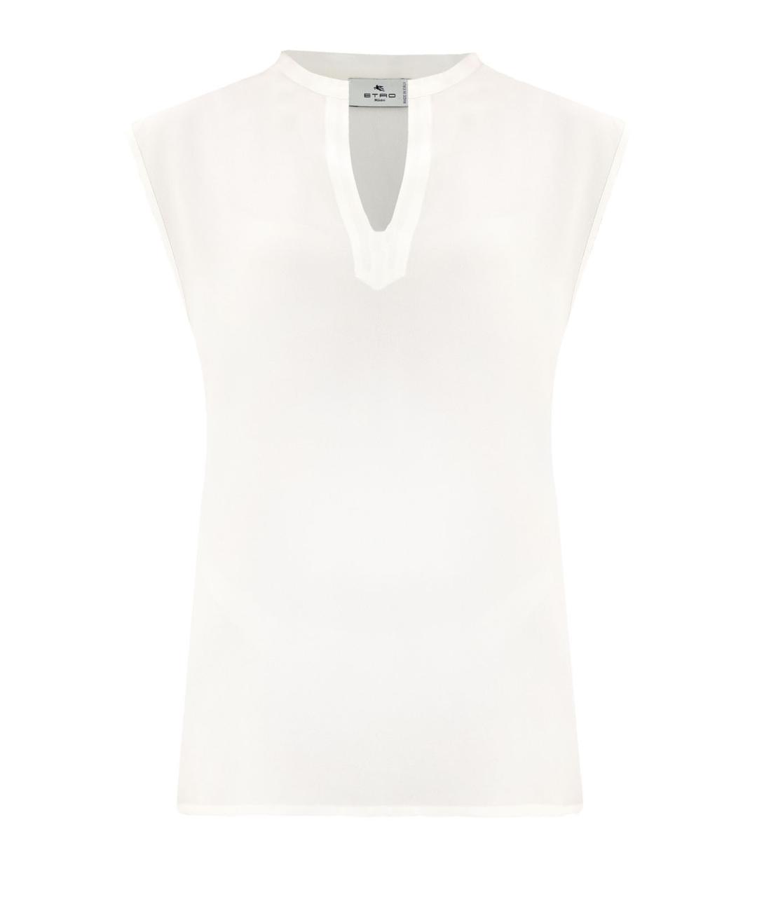 ETRO Белая шелковая блузы, фото 1