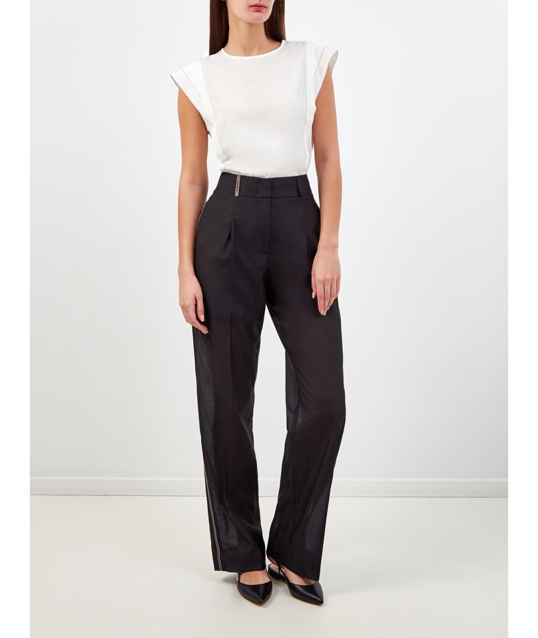 PESERICO Белая шелковая блузы, фото 2