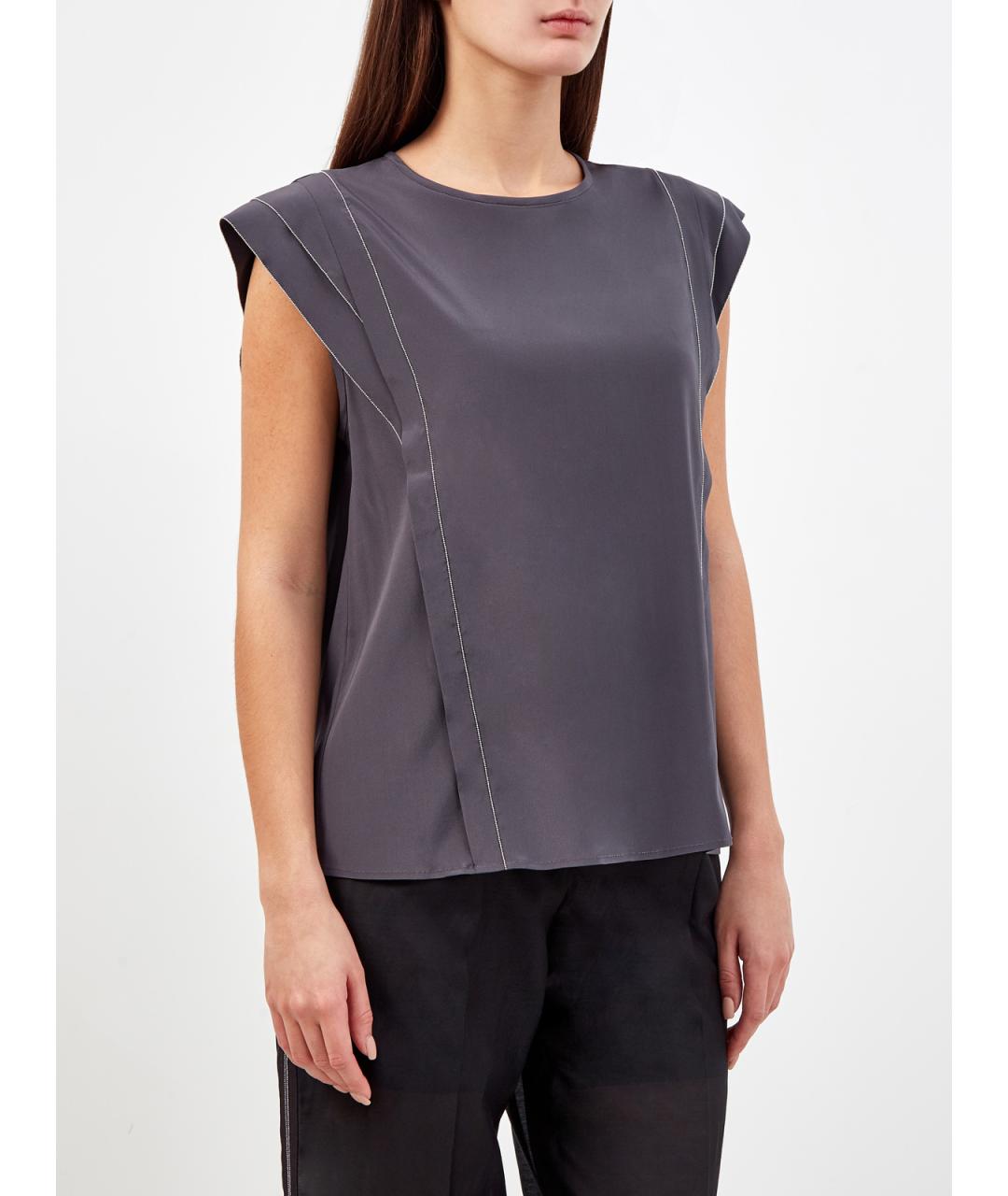 PESERICO Шелковая блузы, фото 3