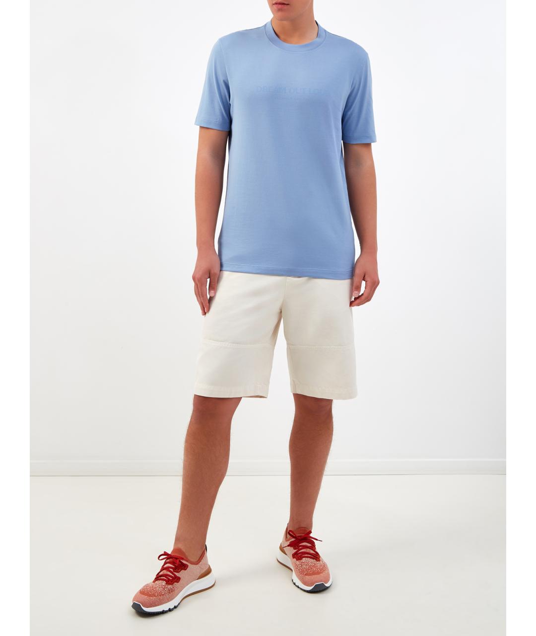 BRUNELLO CUCINELLI Бежевые хлопковые шорты, фото 2