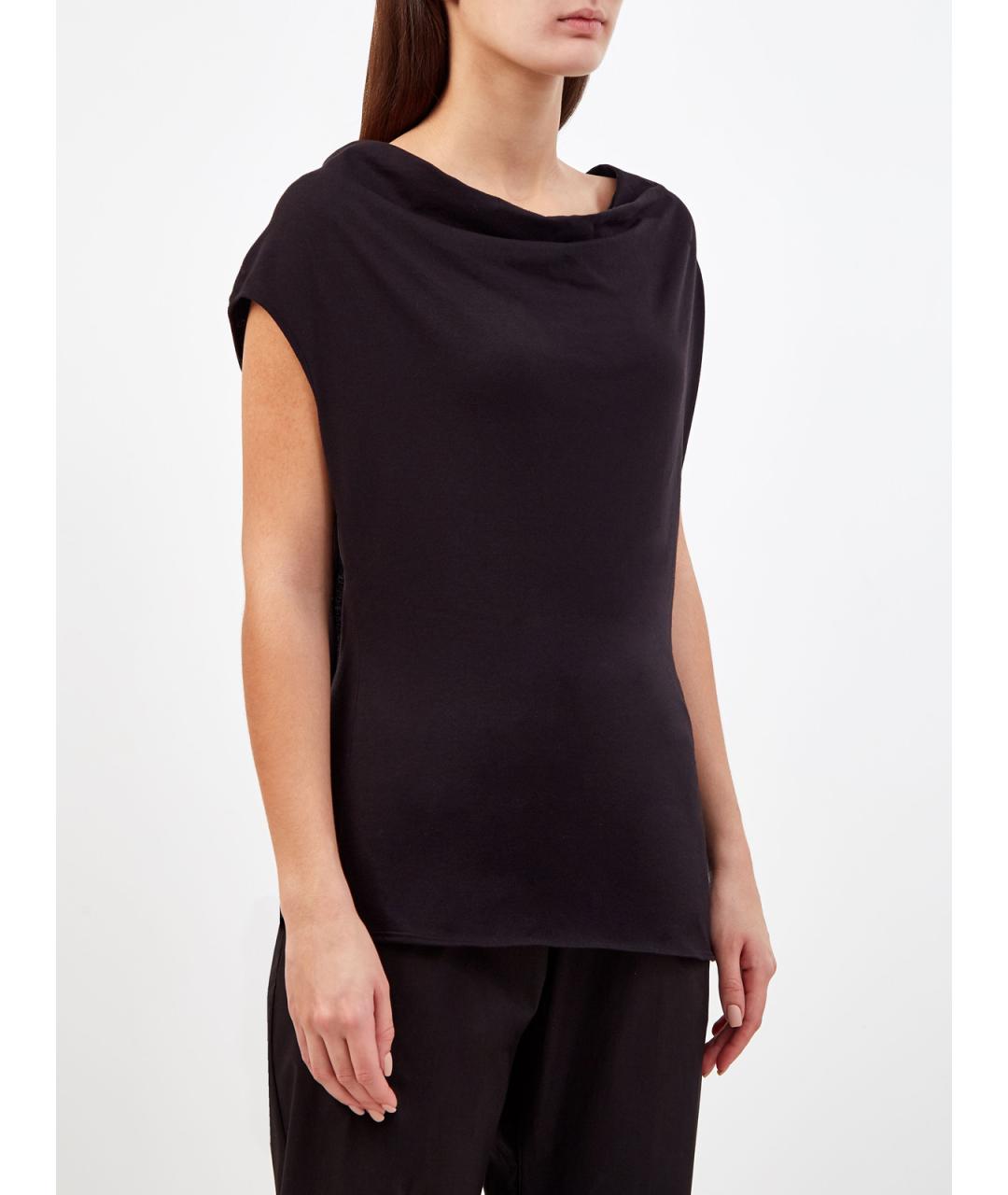 GENTRY PORTOFINO Черная хлопковая футболка, фото 3