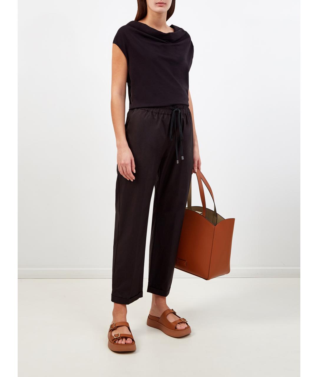 GENTRY PORTOFINO Черная хлопковая футболка, фото 2