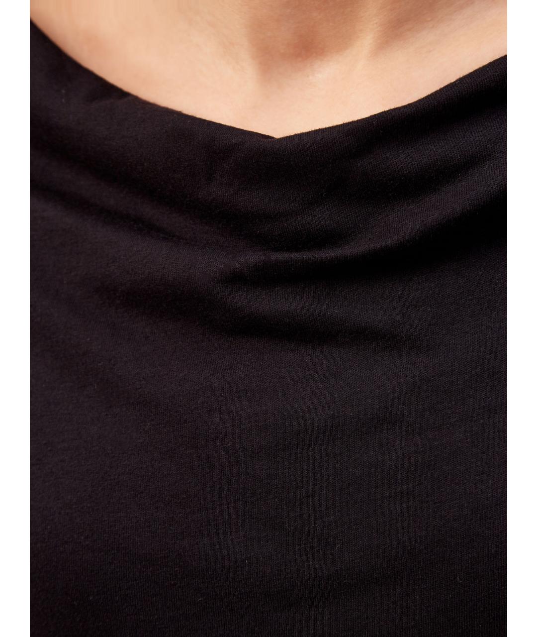GENTRY PORTOFINO Черная хлопковая футболка, фото 5