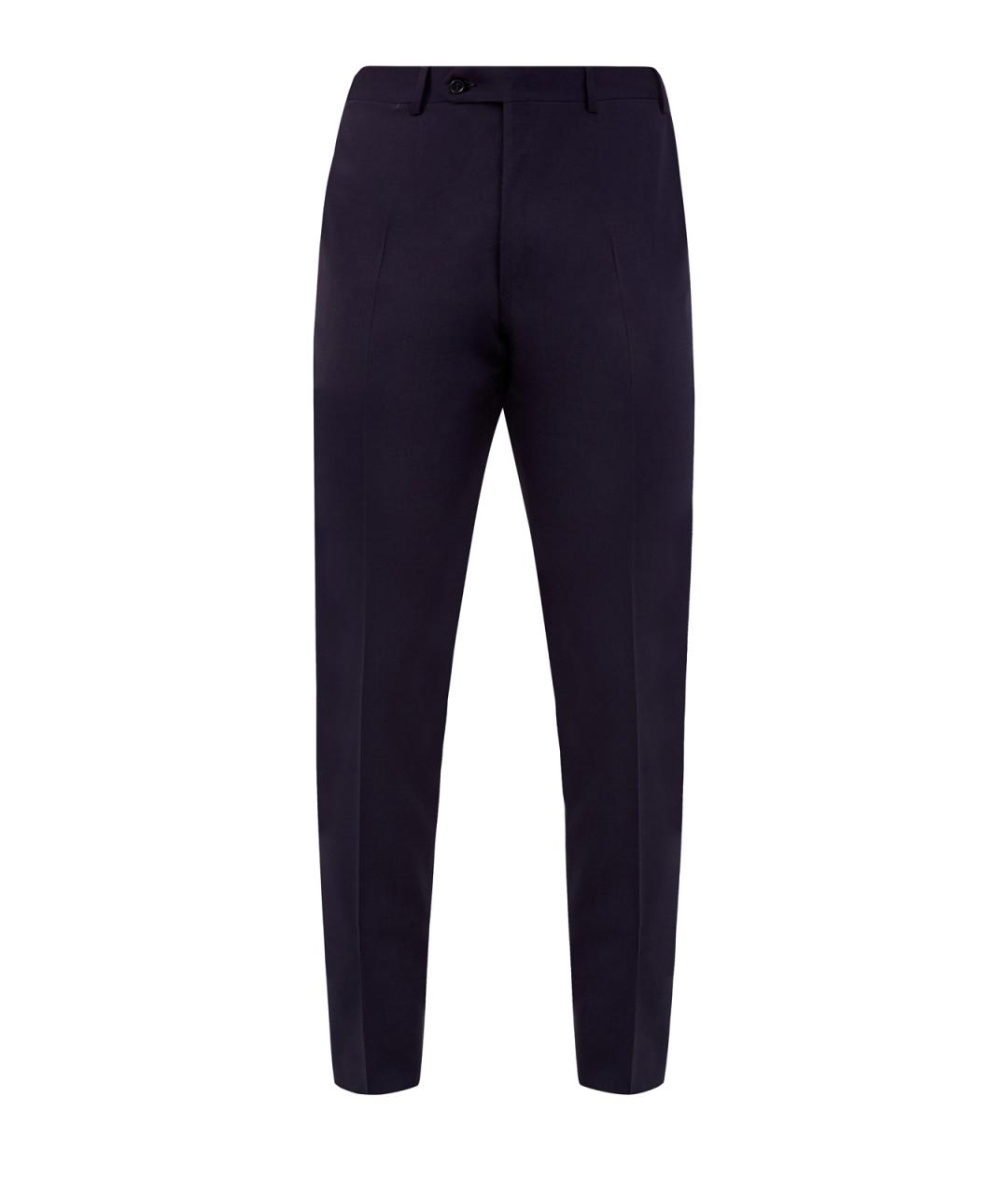 CANALI Синие шерстяные повседневные брюки, фото 1