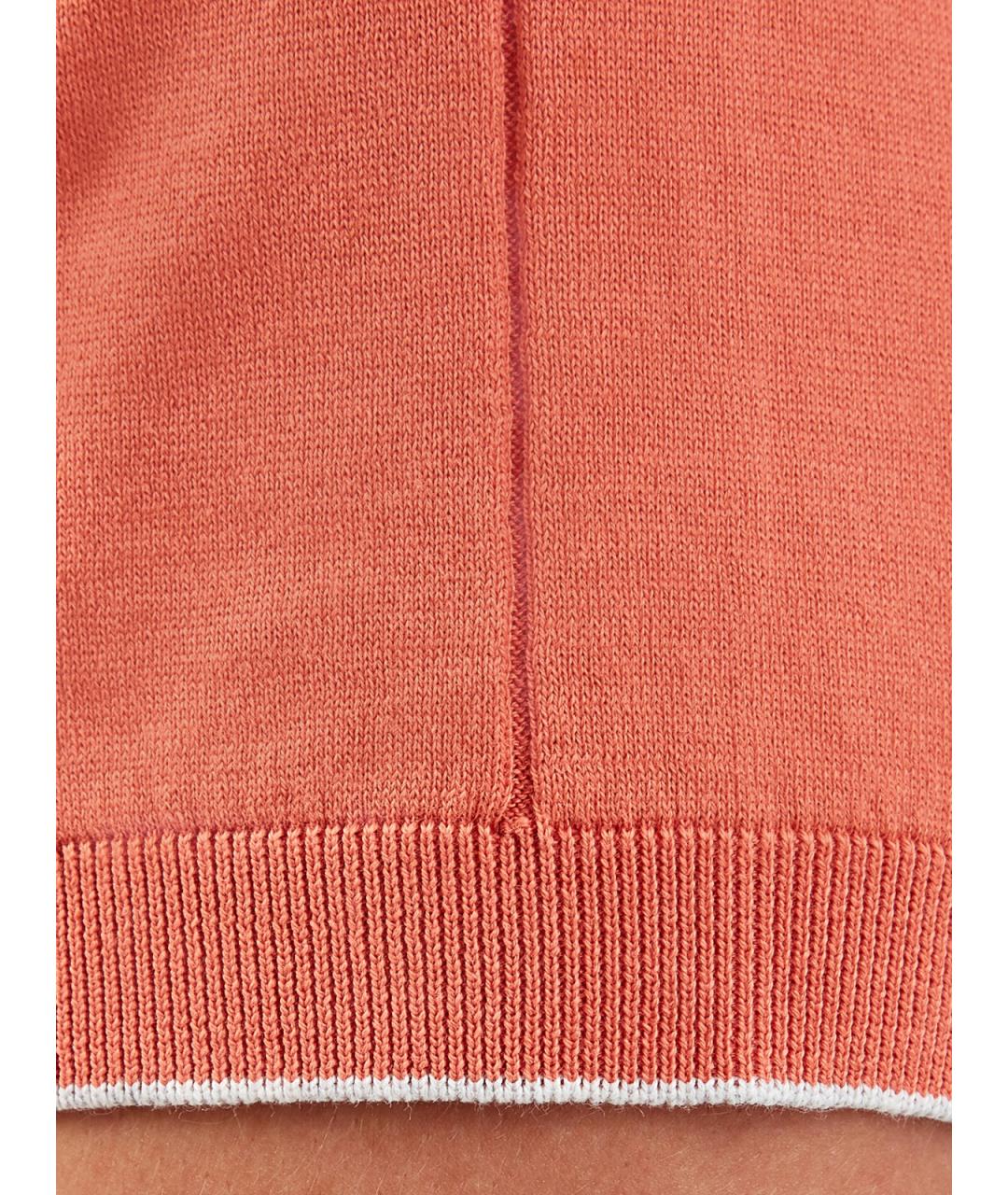 BRUNELLO CUCINELLI Оранжевый хлопковый джемпер / свитер, фото 5