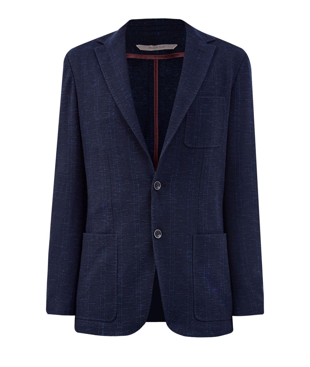 CANALI Синий хлопковый пиджак, фото 1