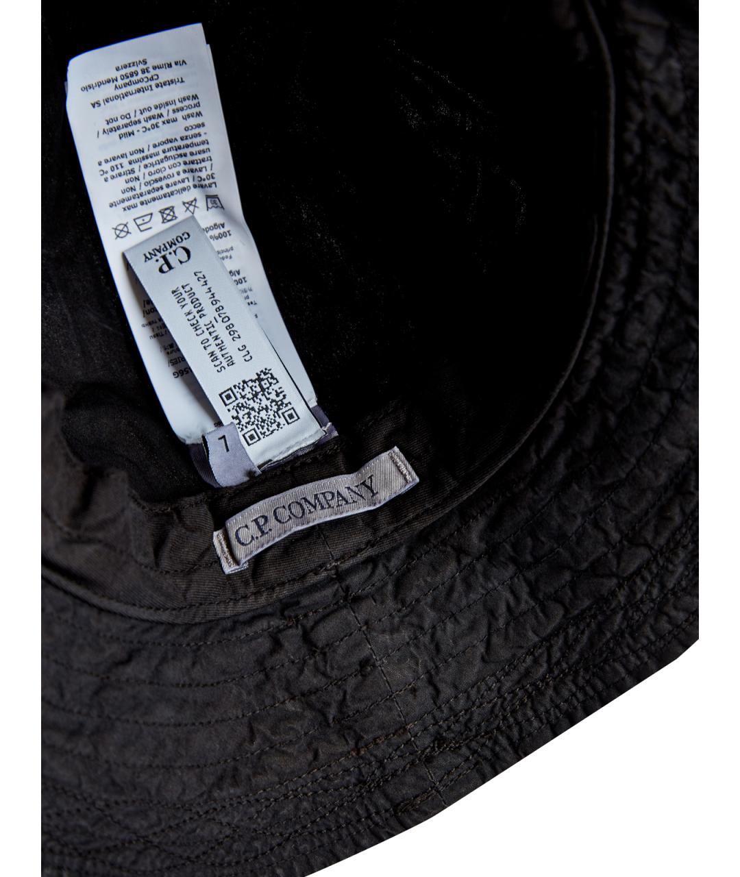 CP COMPANY Черная хлопковая шляпа, фото 6