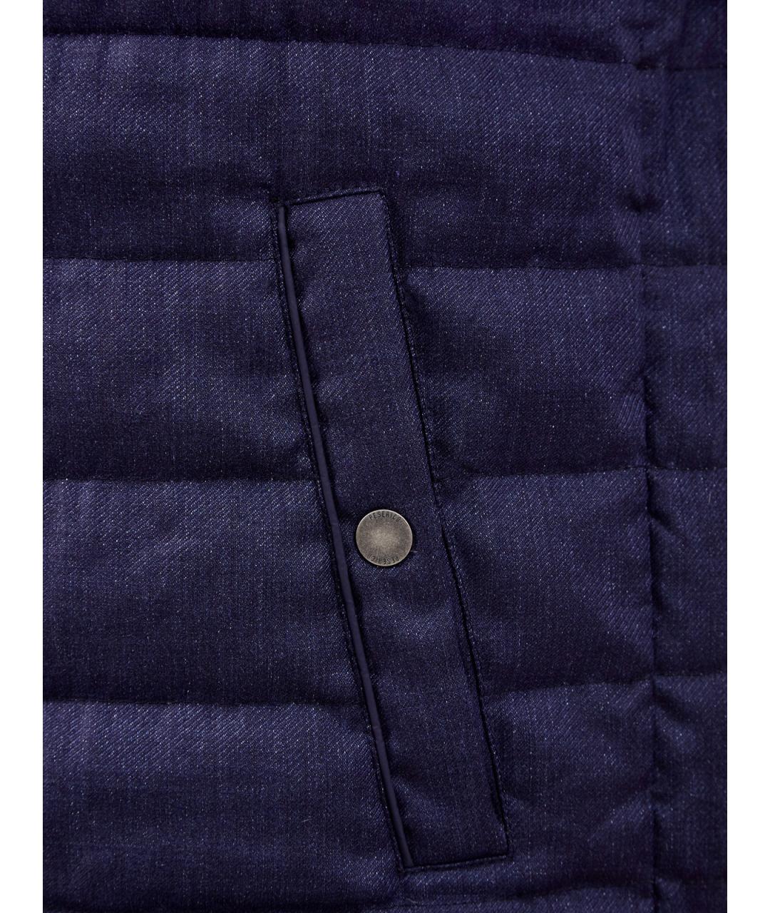 PESERICO Синий льняной жилет, фото 5