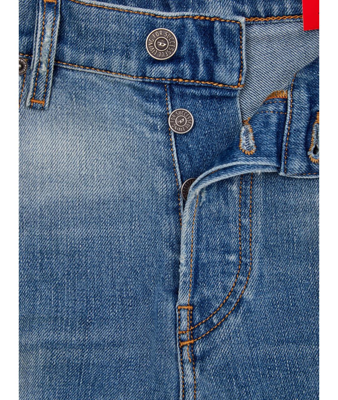 DIESEL Синие хлопковые джинсы скинни, фото 6