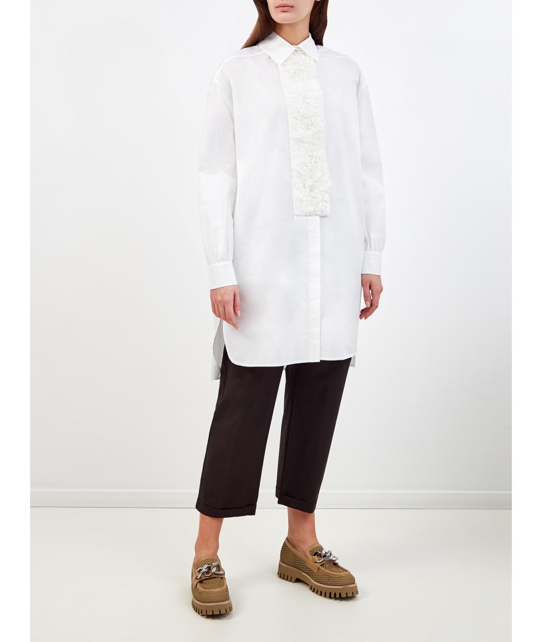 GENTRY PORTOFINO Белая хлопковая рубашка, фото 2