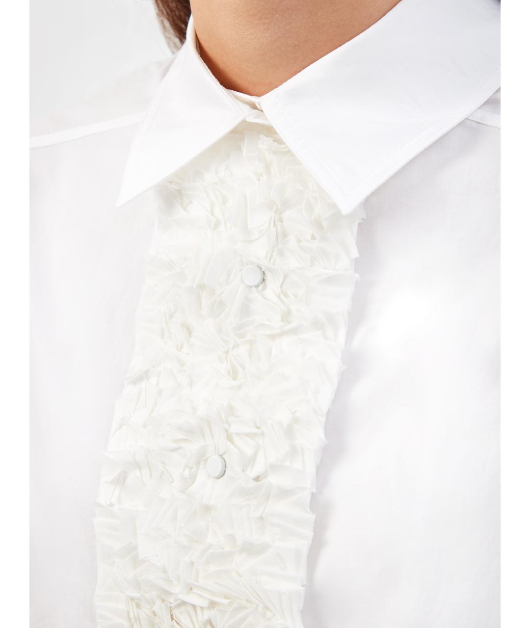 GENTRY PORTOFINO Белая хлопковая рубашка, фото 5