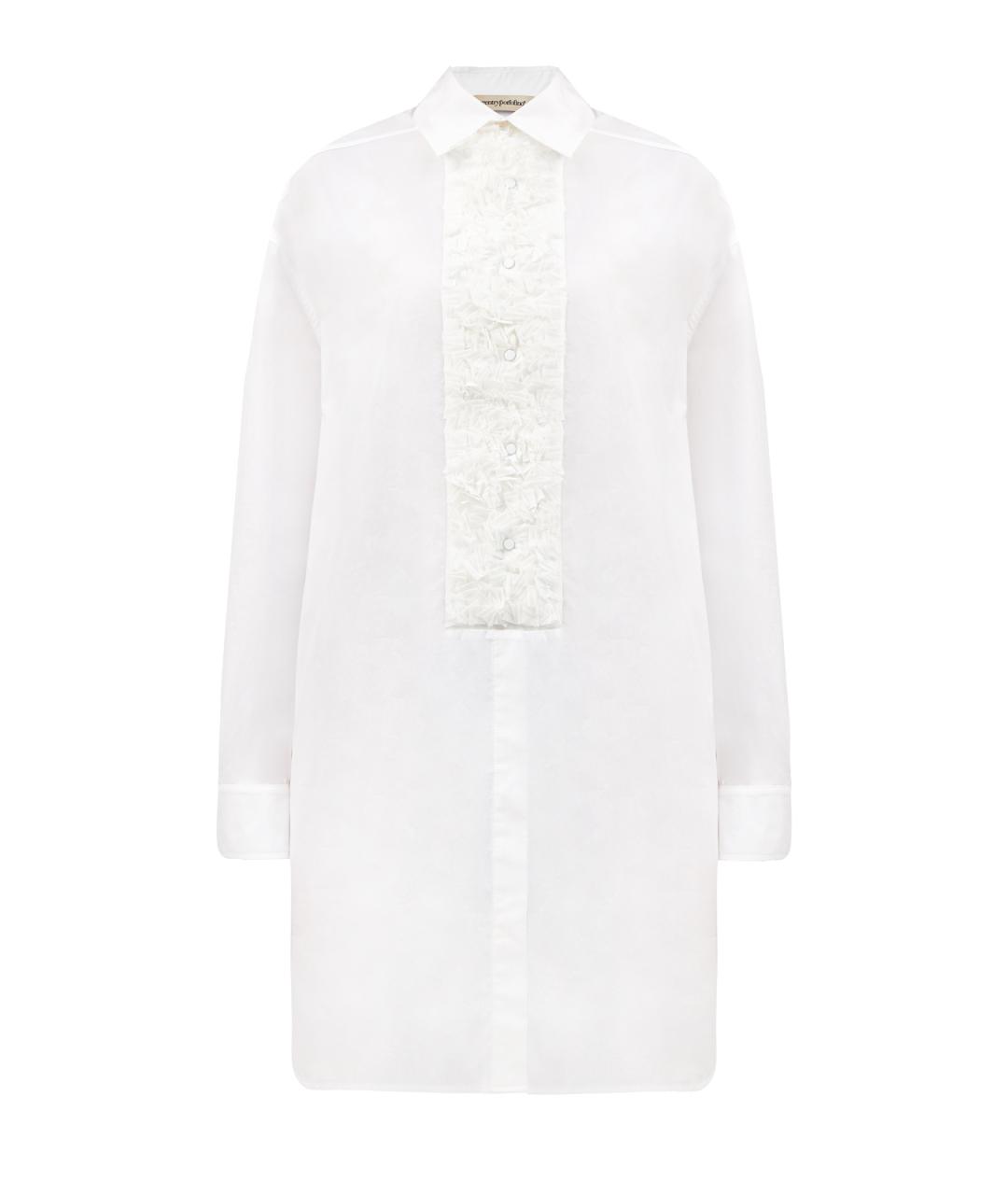 GENTRY PORTOFINO Белая хлопковая рубашка, фото 1