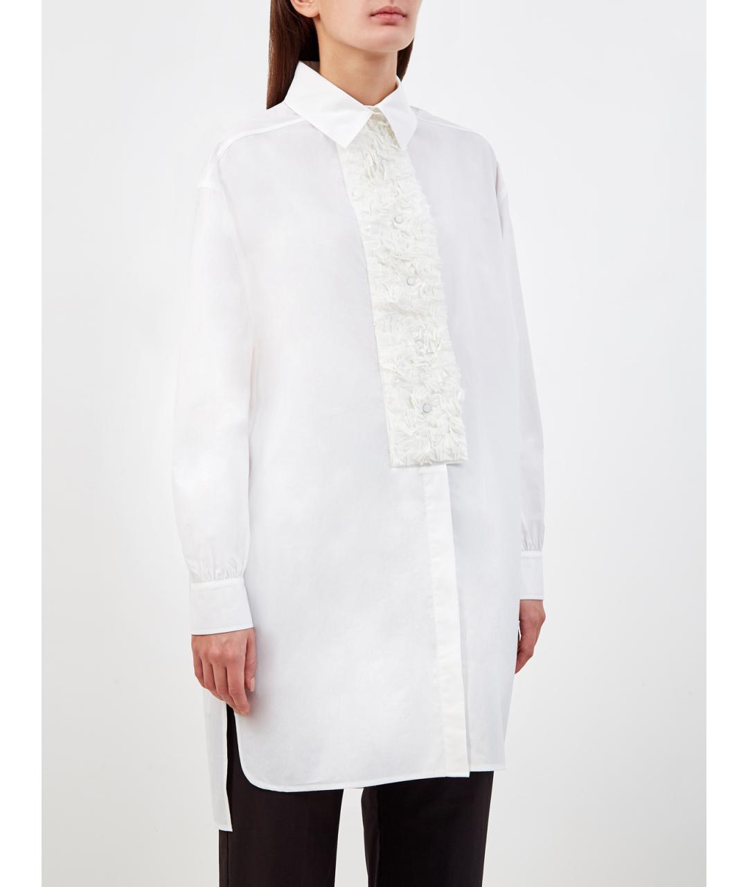 GENTRY PORTOFINO Белая хлопковая рубашка, фото 3