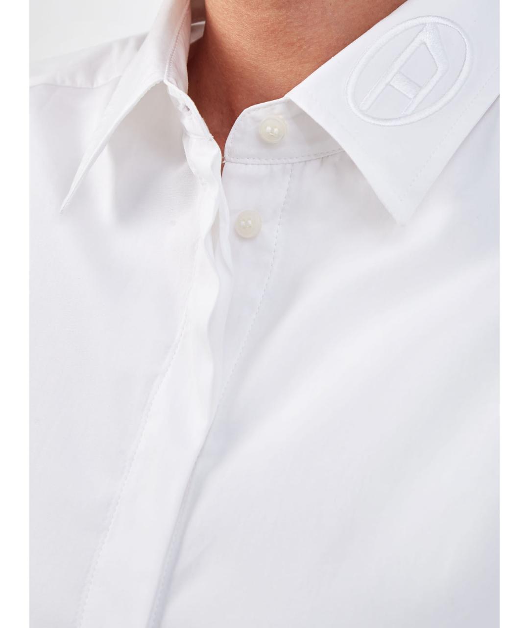 DIESEL Белая хлопковая рубашка, фото 5