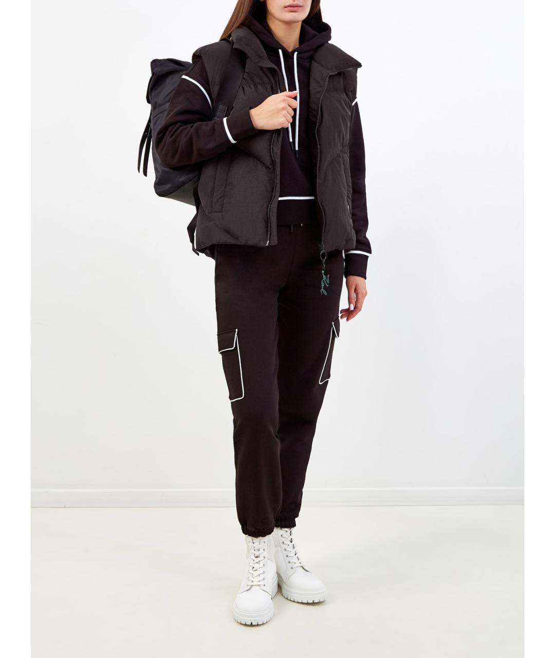 KARL LAGERFELD Черный полиамидовый жилет, фото 2