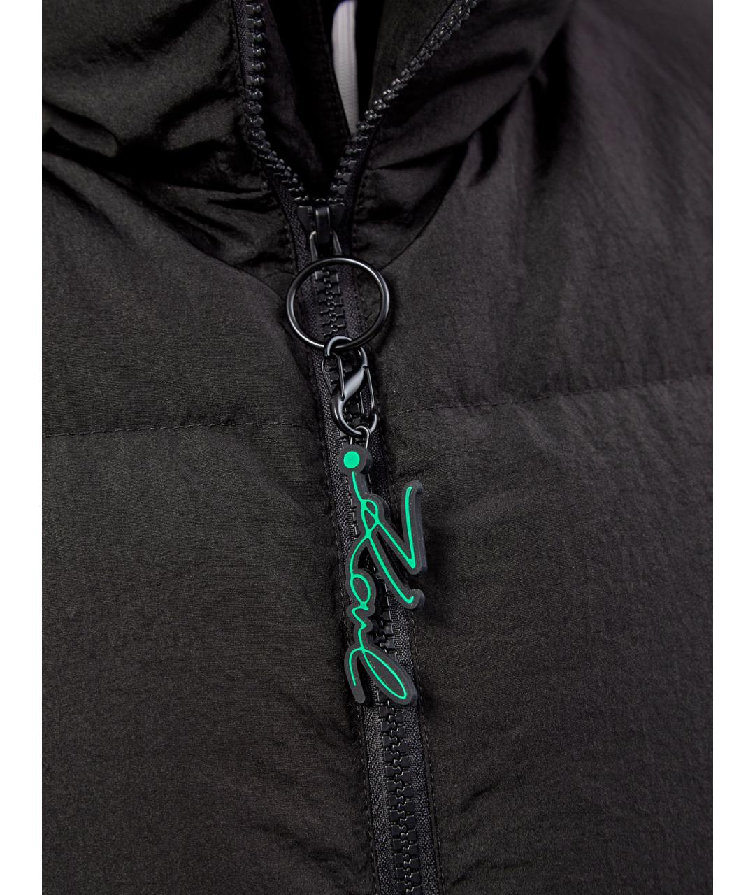 KARL LAGERFELD Черный полиамидовый жилет, фото 5